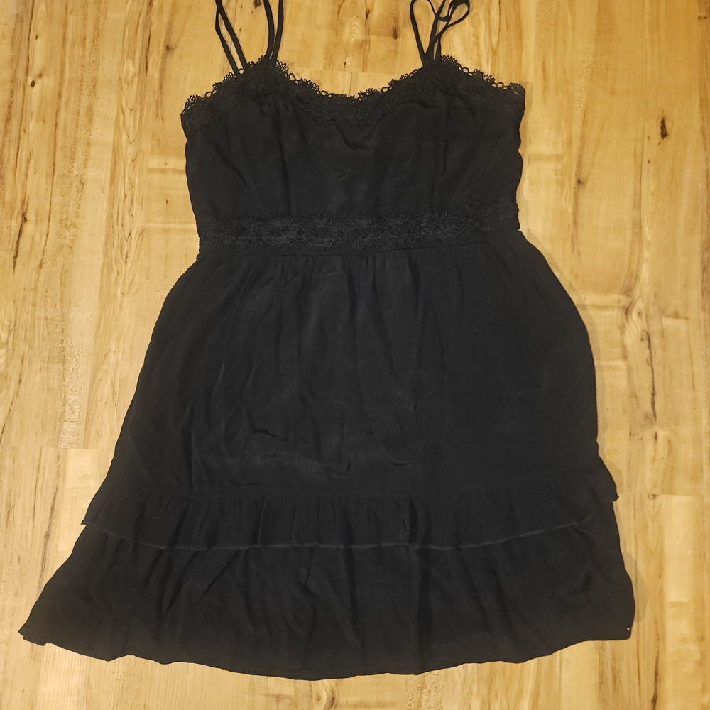 Maurices Black Lace-Trim Dress